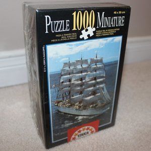 3/$77❤️sealed vintage 1997 Kaiwo Maru 海王丸 Japan 1000 pcs miniature puzzle Educa
